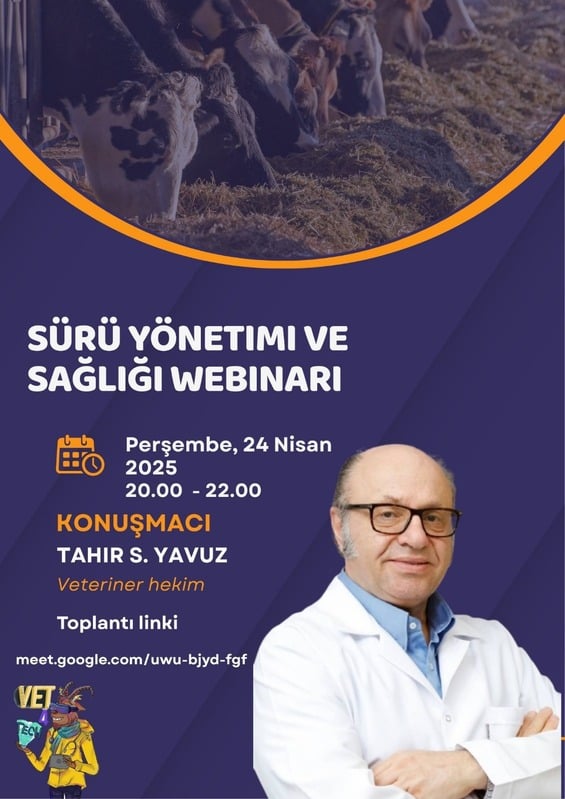 Sürü yönetimi ve sağlığı webinar afişi